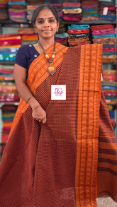 Kandangi Checks Burnt orange