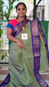 Kandangi Checks Sage green