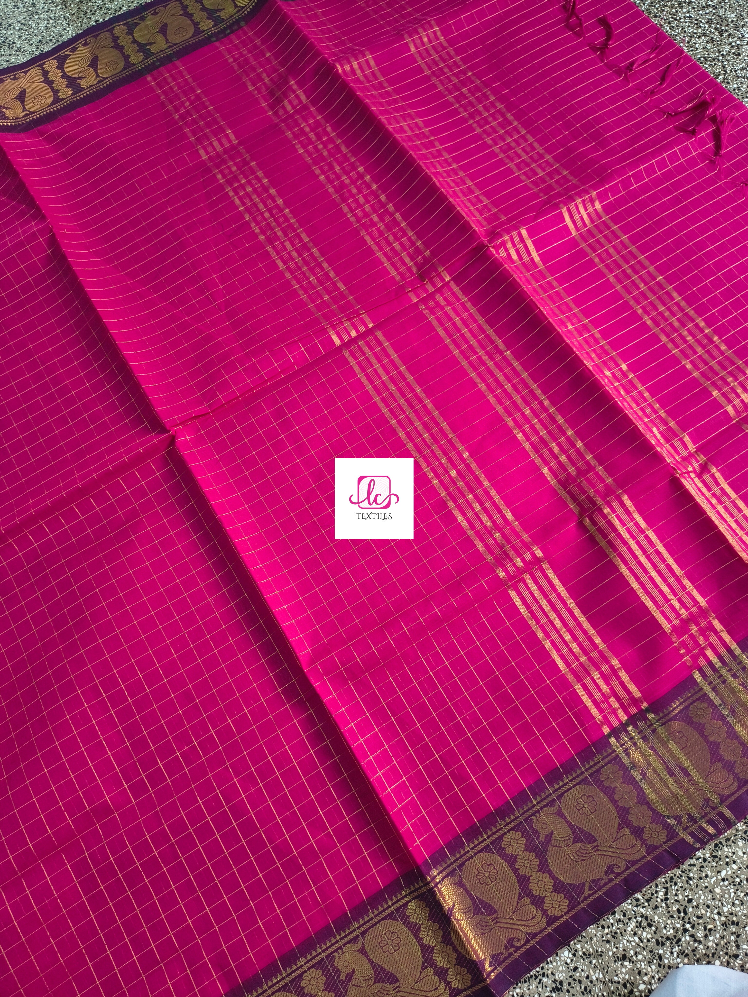 Kandangi Checks pink