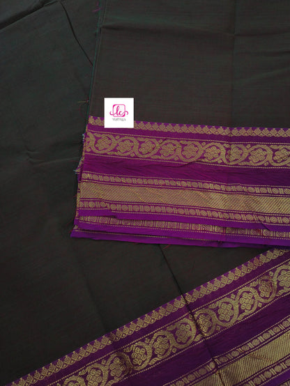 Madisar chettinad cotton Green mixed mejantha dual tone