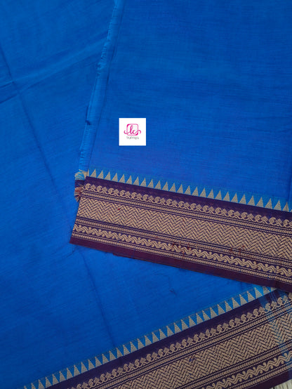 Madisar chettinad cotton Sky blue
