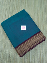 Madisar chettinad cotton Peacock blue blue