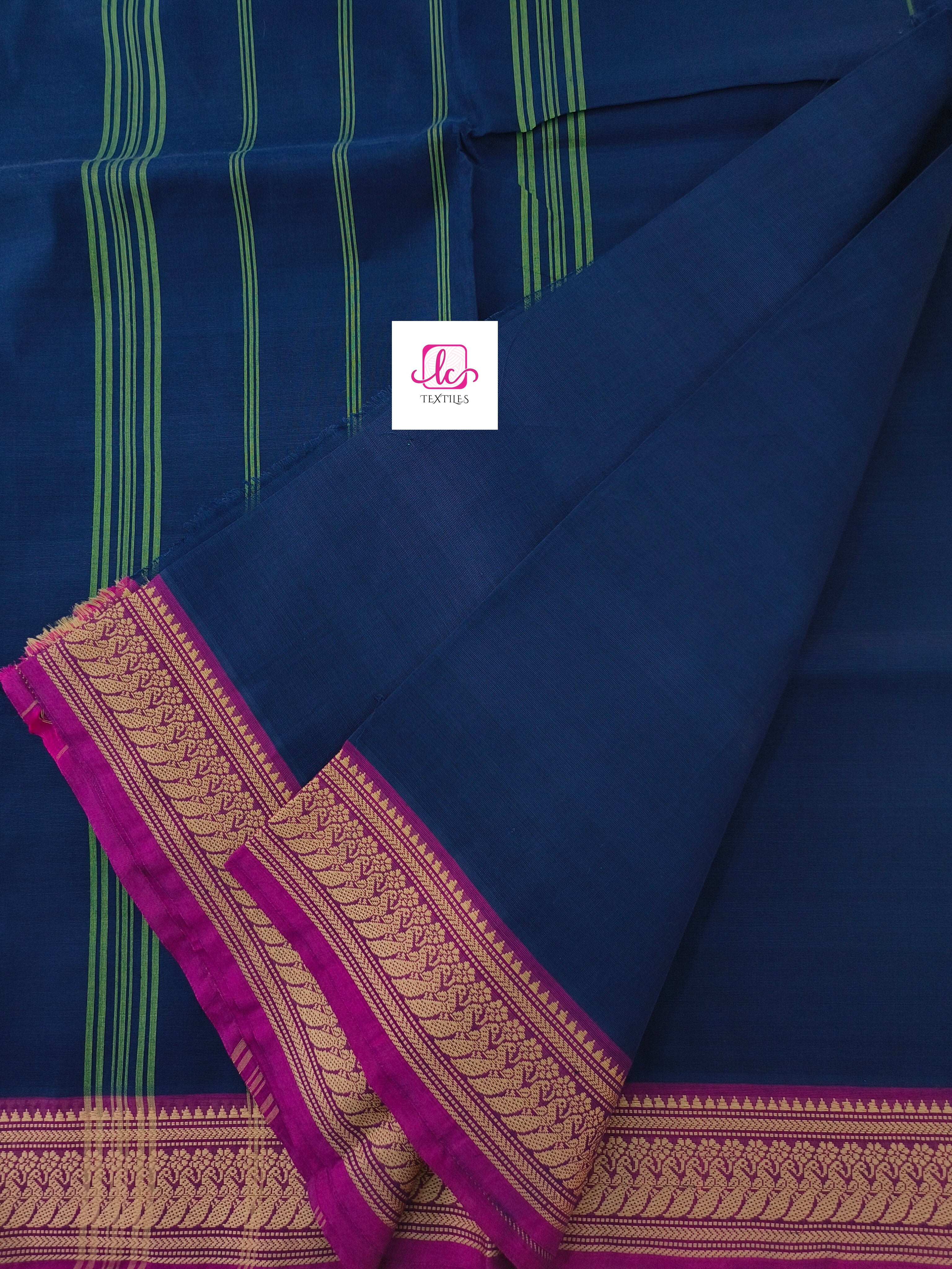 Madisar chettinad cotton Navy blue
