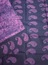Madurai Sungudi Cotton Rose with purple