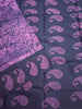 Madurai Sungudi Cotton -Rose with purple- MS30