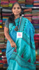 Madurai Sungudi Cotton -Turquoise Blue-MS88