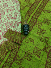 Madurai Sungudi Cotton Light Spring Green