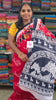 Mul Mul cotton saree -Red-muc09
