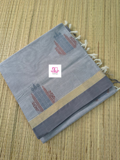 Negamam Cotton Saree Grey 