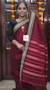 Narayanapet cotton Plain Maroon
