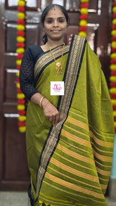 Narayanapet cotton Plain Moss green