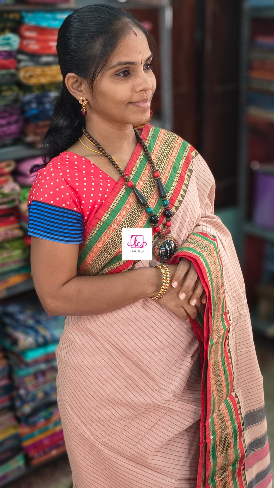Narayanapet cotton stripes Tussar 