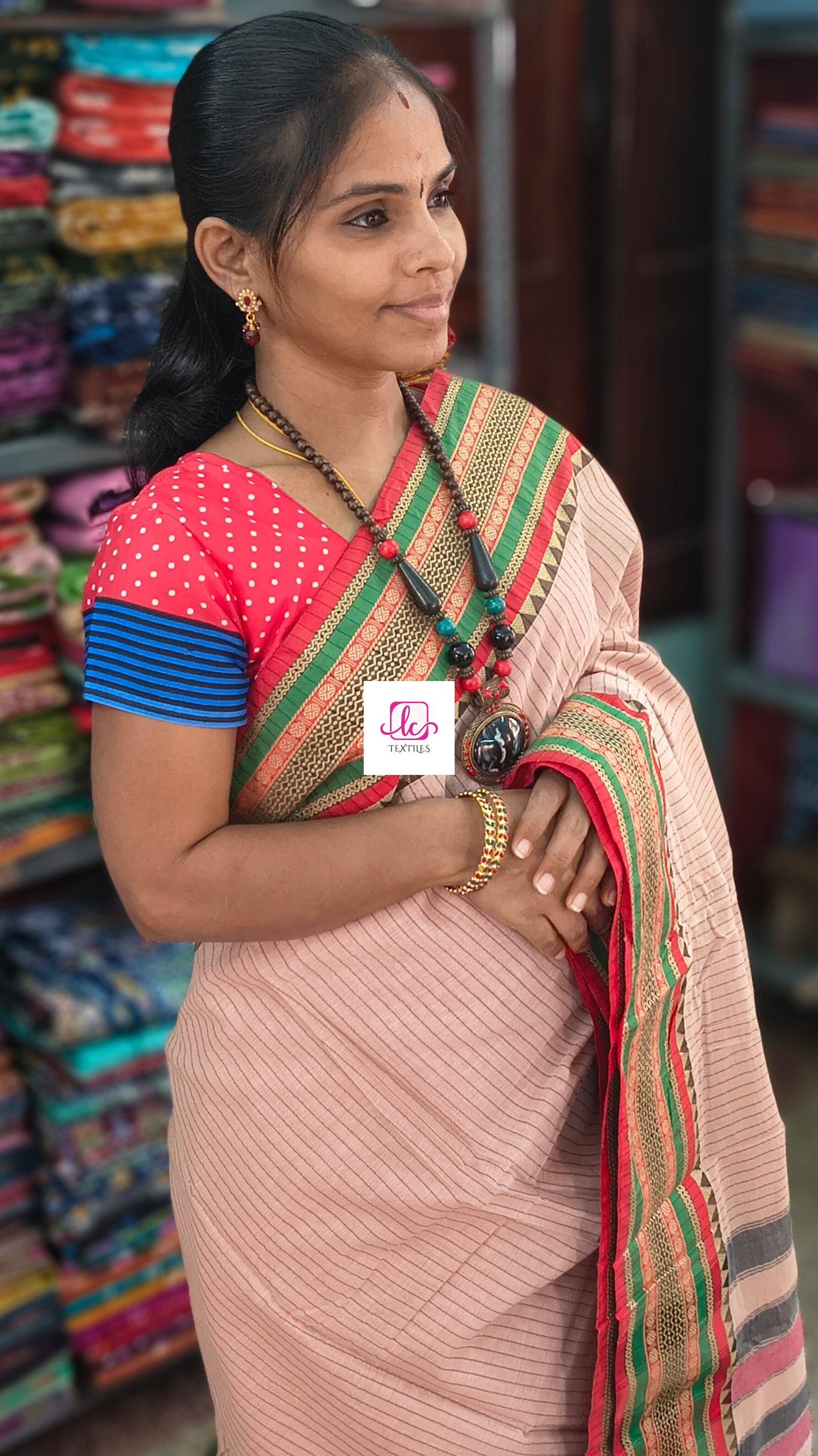 Narayanapet cotton stripes Tussar 