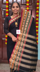 Narayanapet cotton Plain Black