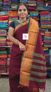 Narayanapet cotton Plain Maroon 