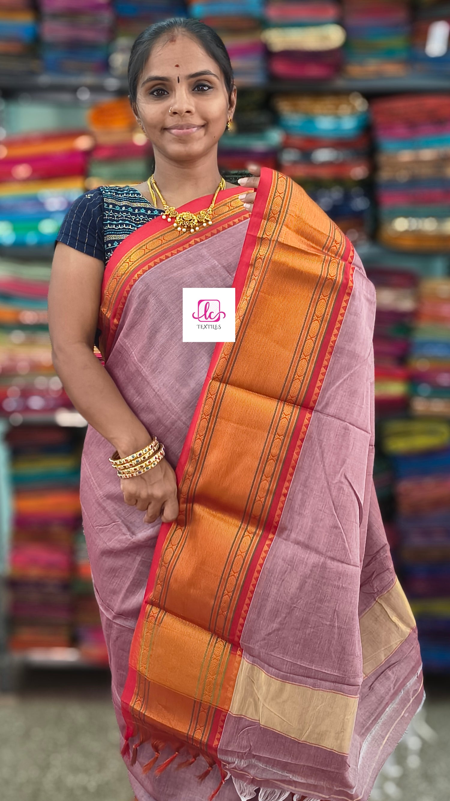 Narayanapet cotton Plain Pastal pink 