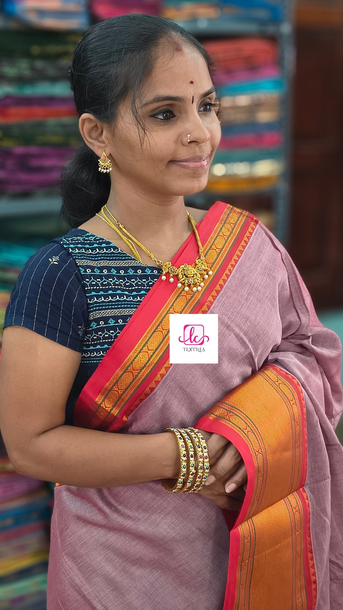 Narayanapet cotton Plain Pastal pink 