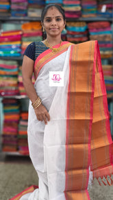Narayanapet cotton Plain White 