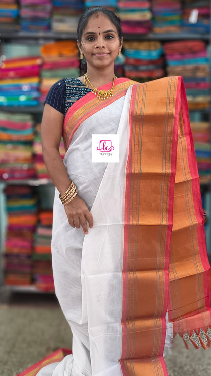 Narayanapet cotton Plain White 