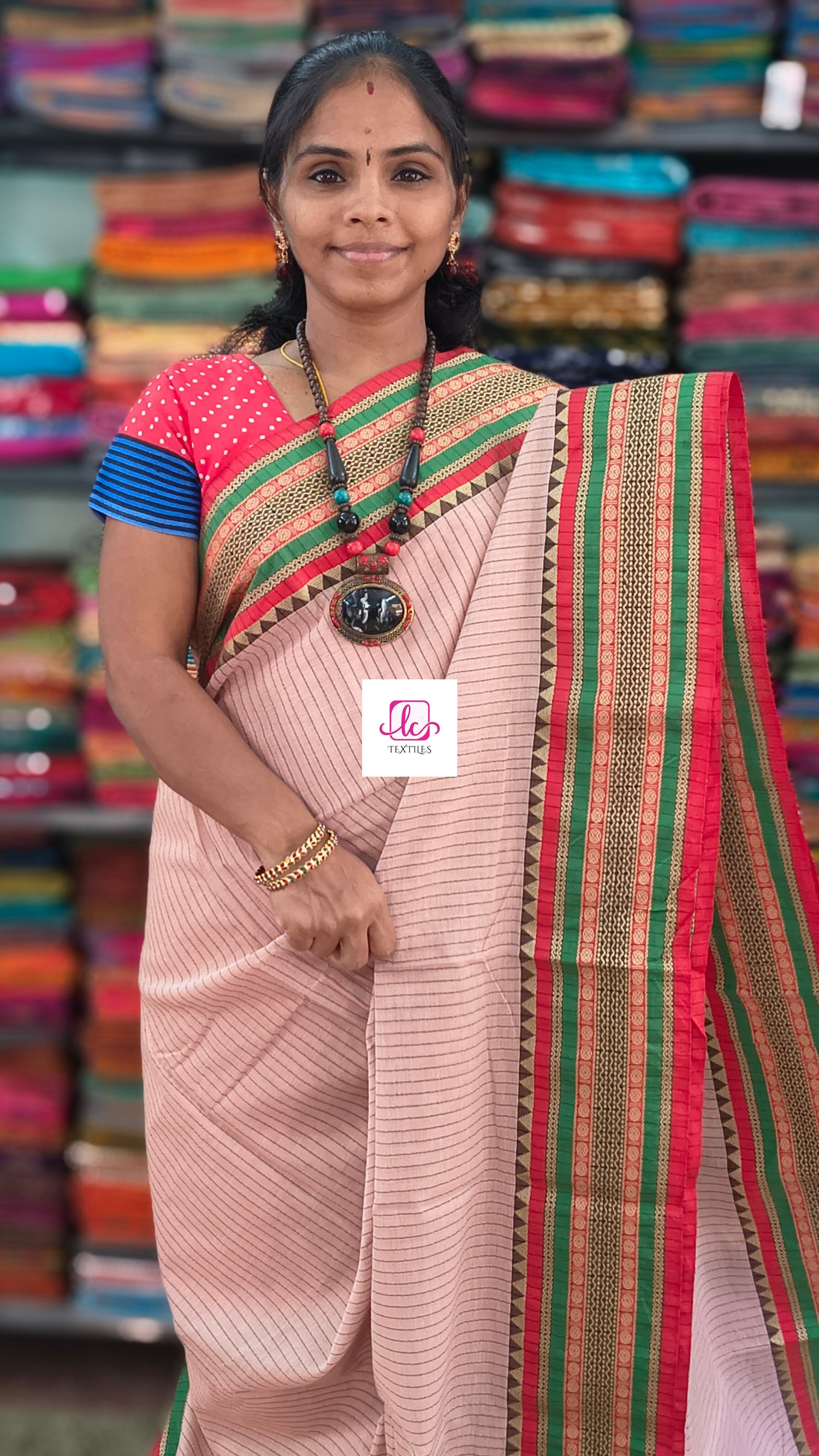 Narayanapet cotton stripes Tussar 