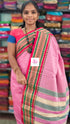 Narayanapet cotton stripes Pastal pink 