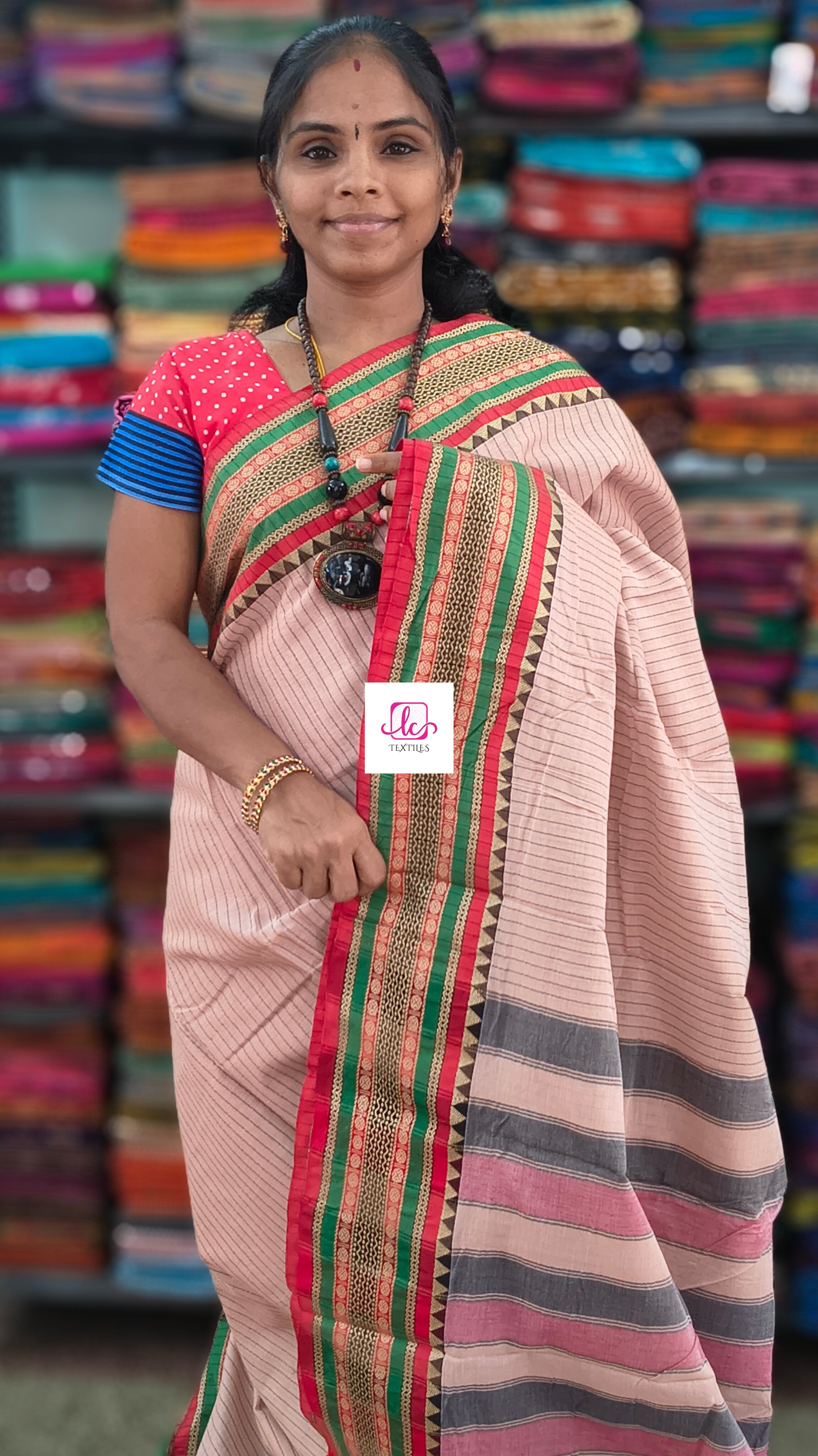 Narayanapet cotton stripes Tussar 