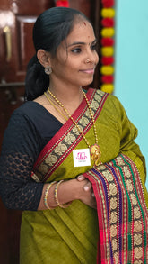 Narayanapet cotton Mustard olive green