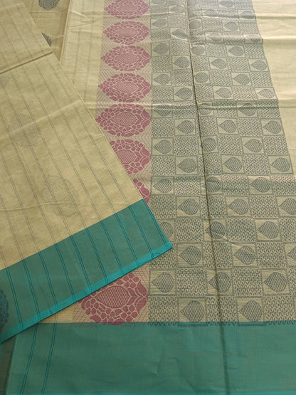 Negamam Cotton Saree Dark Tussar 