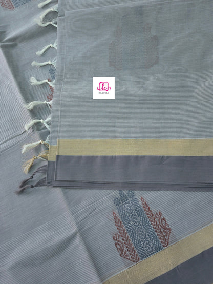 Negamam Cotton Saree Grey