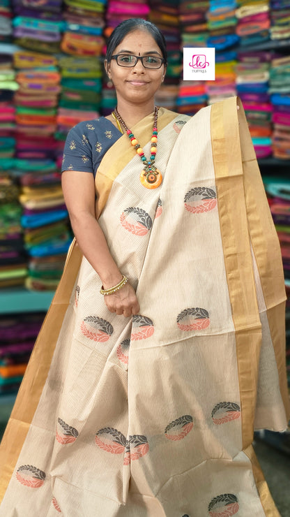 Negamam Cotton Saree Tussar 
