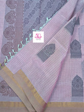 Negamam Cotton Saree Baby pink