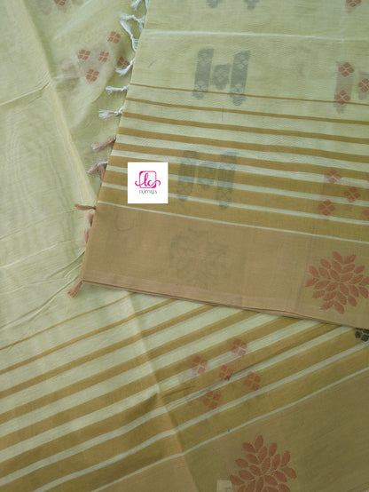 Negamam Cotton Saree Pastal lemon