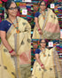 Negamam Cotton Saree Cream