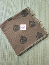 Negamam Cotton Saree Pastal brown