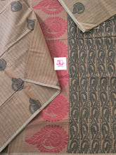 Negamam Cotton Saree Pastal brown