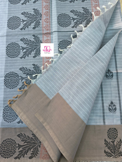 Negamam Cotton Saree Pastal ice blue