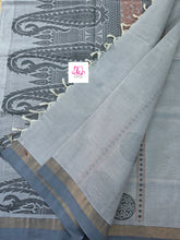 Negamam Cotton Saree Pearl grey