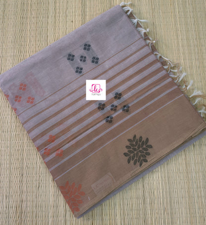 Negamam Cotton Saree Pastal maroon 