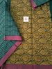 Negamam Cotton Saree - Dark green- NC48