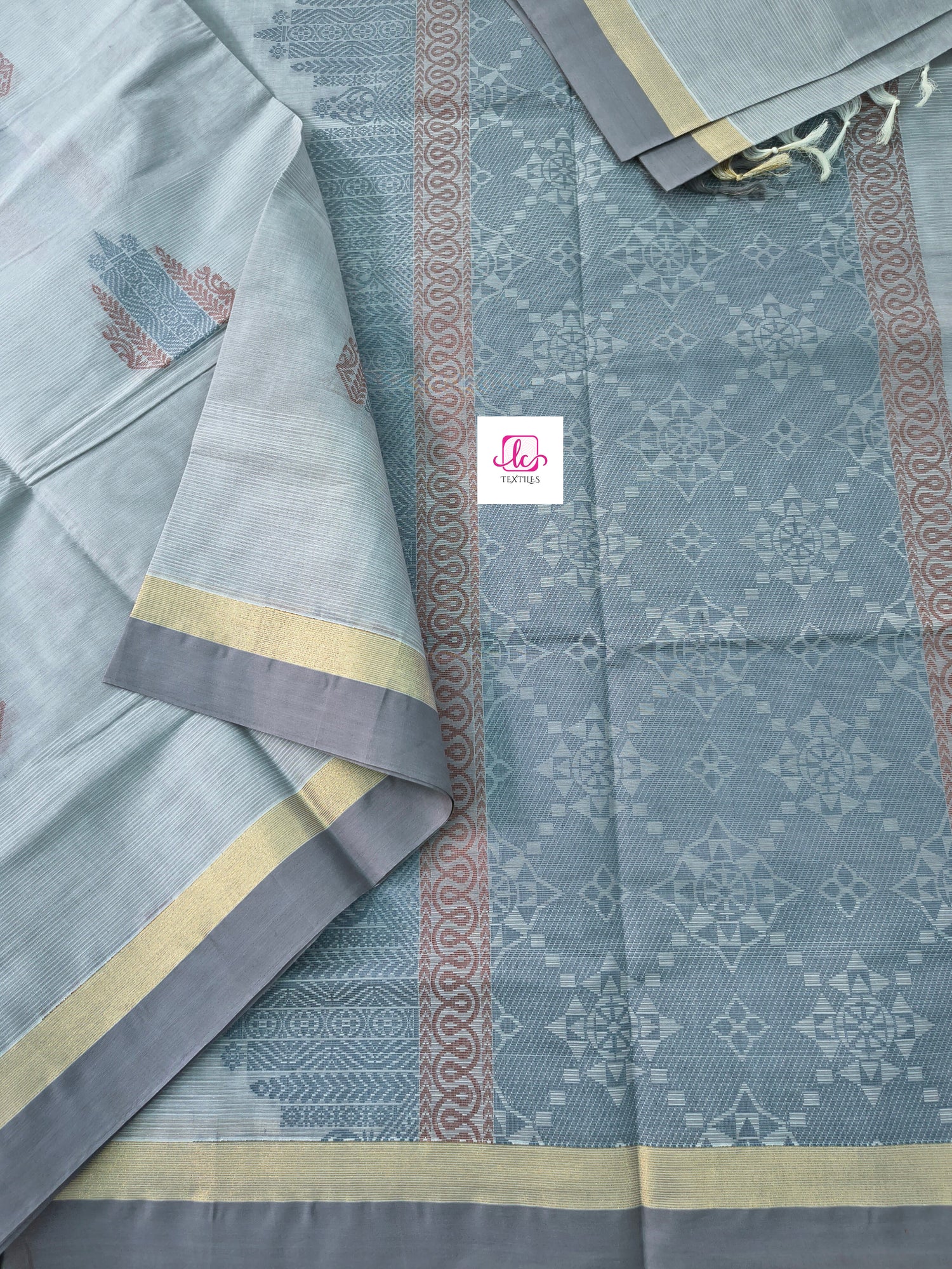 Negamam Cotton Saree Grey