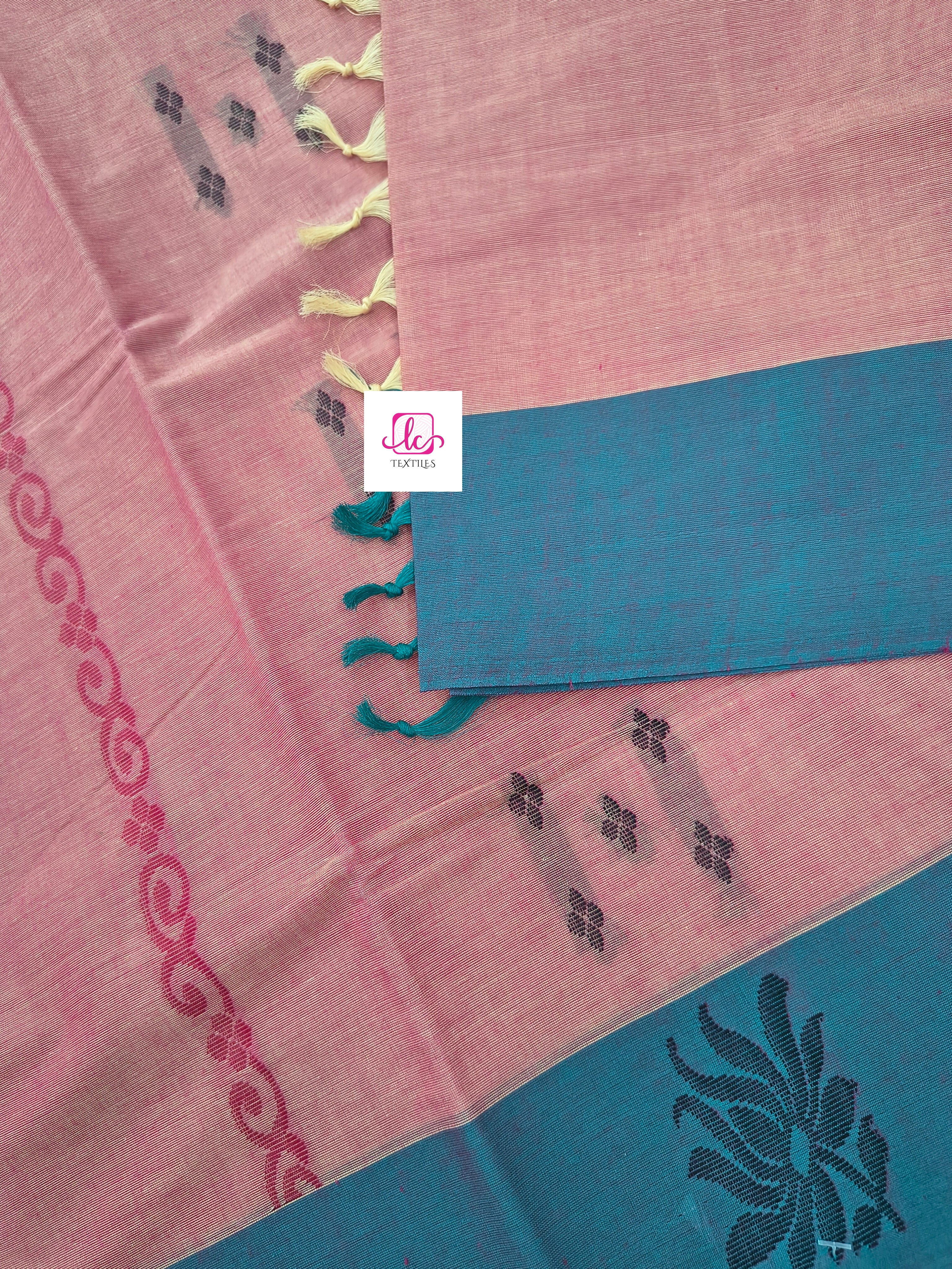 Negamam Cotton Saree peach