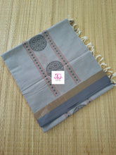 Negamam Cotton Saree Pearl grey