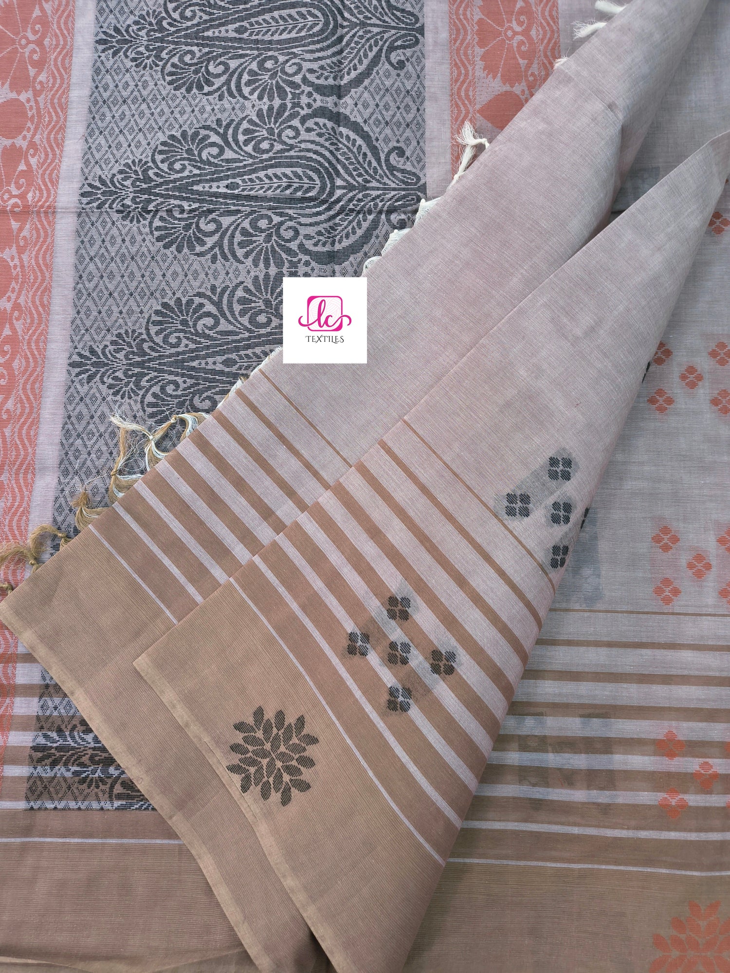 Negamam Cotton Saree Pastal maroon 