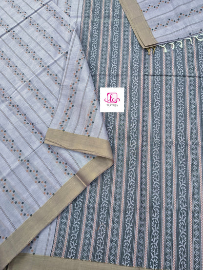 Negamam Cotton Saree Pastal lavander