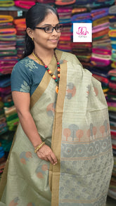 Negamam Cotton Saree Pastel green  