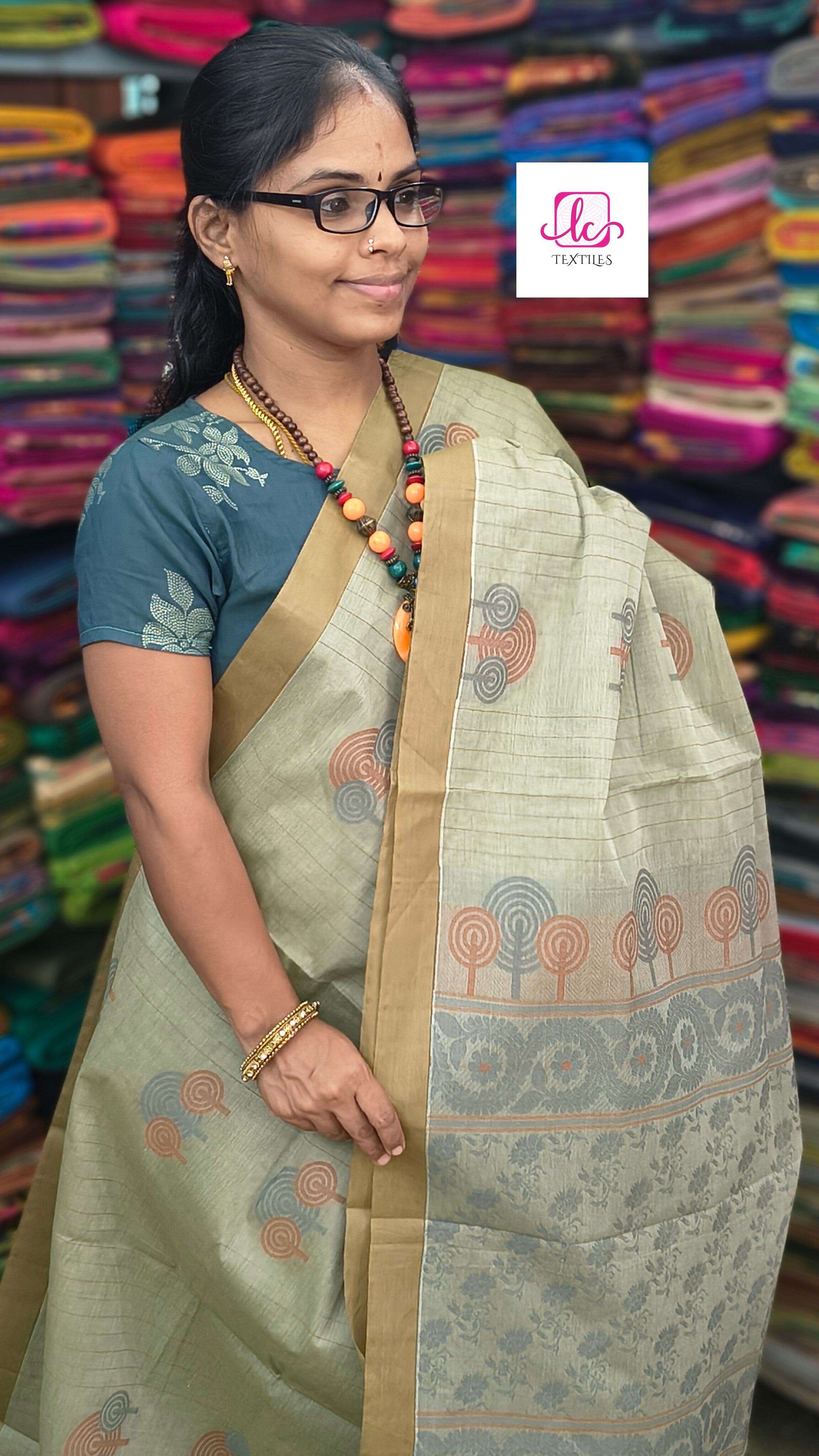 Negamam Cotton Saree Pastel green  