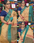 Negamam Cotton Saree Tussar mixed khaki