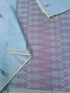 Negamam Cotton Saree ocean blue grey