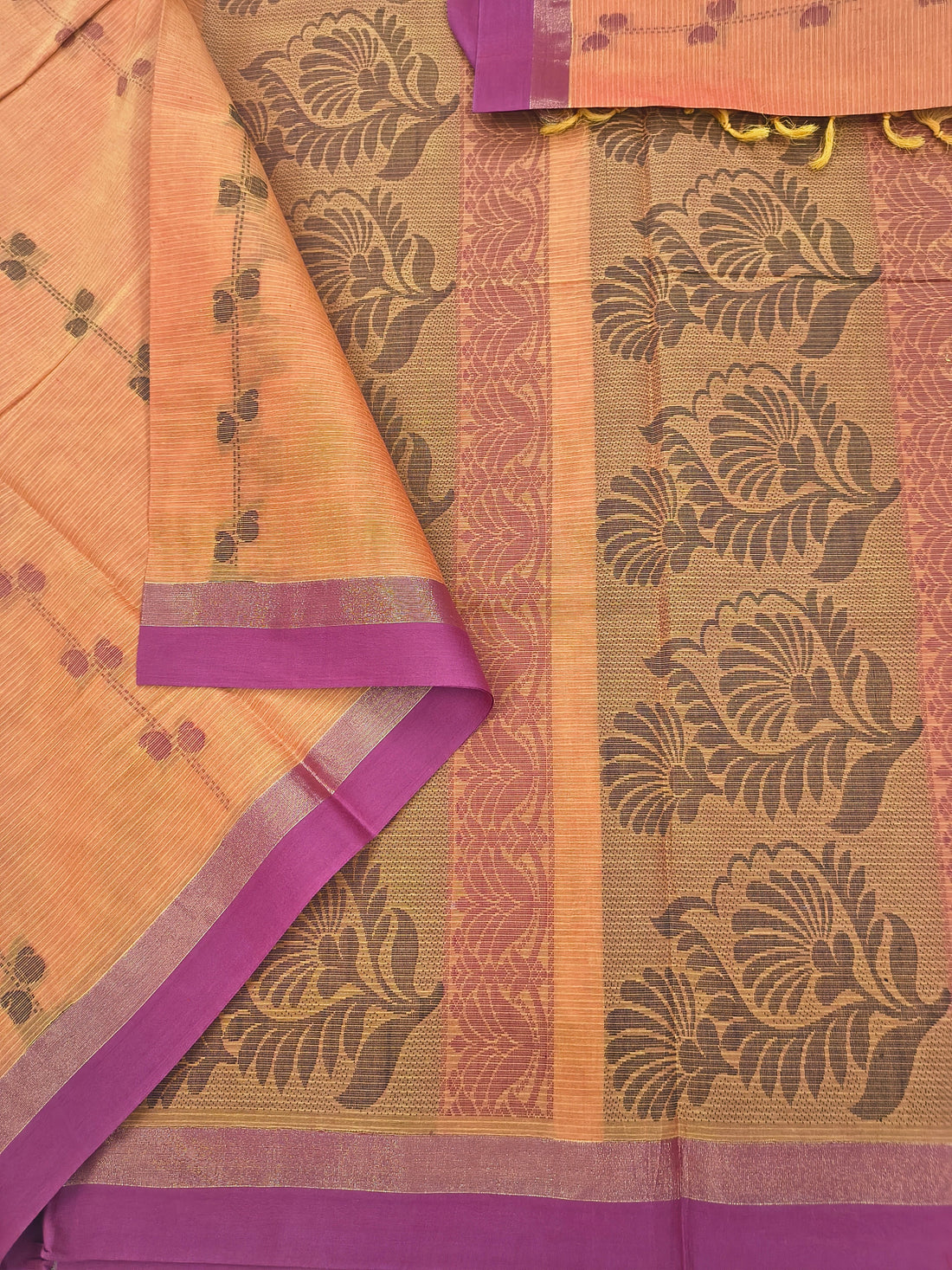 Negamam Cotton Saree orange
