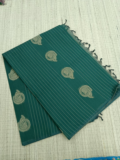 Negamam Cotton Saree Green